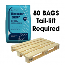 Tilemaster Feather Rapid Drying Patch Repair & Smoothing Compound 11kg Full Pallet (80 Bag Tail Lift)